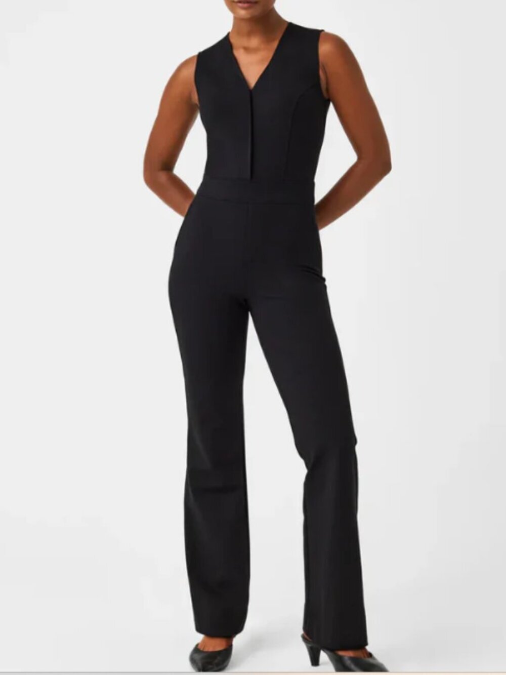 Spanx The Perfect Sleeveless Jumpsuit in classic black